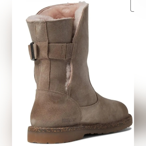 Birkenstock® Upsalla Shearling boot Gray Taupe / Soft Pink - Picture 2 of 5